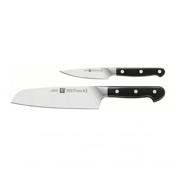 Juego de cuchillo santoku y puntilla Zwilling PRO – Cuchillalia.com