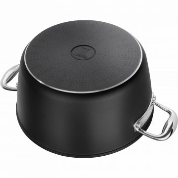 Vista superior de la olla con tapa Zwilling Forte – Cuchillalia.com