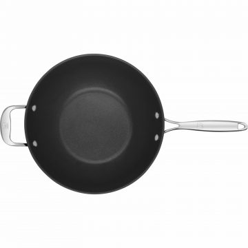 Vista superior del wok con mango Zwilling Forte – Cuchillalia.com