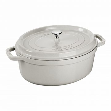 Cocotte ovalada blanco trufa de 23 cm de Staub 40501-421 – Cuchillalia.com