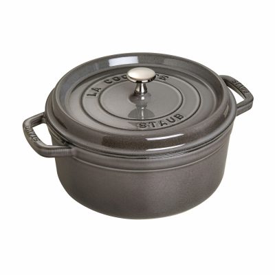 Cocotte gris grafito de 24 cm de Staub 40500-246 - Cuchillalia.com