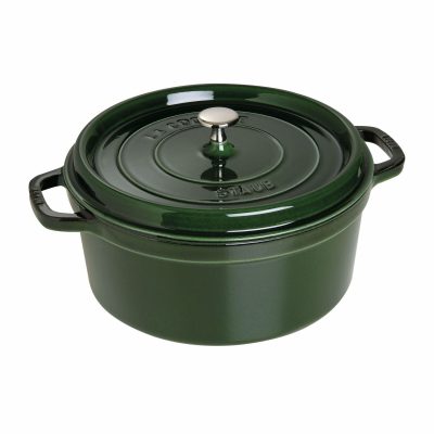 Cocotte color verde albahaca de 28 cm de Staub 40509-361 - Cuchillalia.com