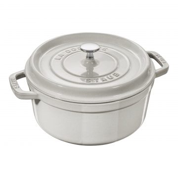 Cocotte color blanco trufa de 28 cm de Staub 40501-414 – Cuchillalia.com