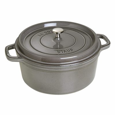 Cocotte color gris grafito de 28 cm de Staub 40509-314 - Cuchillalia.com