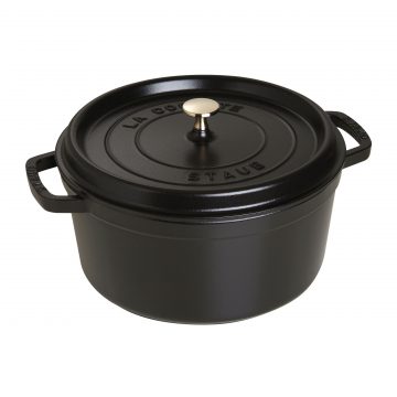 Cocotte color negra de 28 cm de Staub 40500-281 – Cuchillalia.com