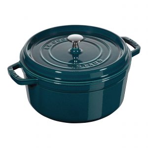 Cocotte color turquesa de 28 cm de Staub 40501-115 - Cuchillalia.com