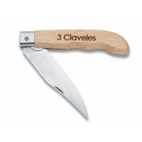 Navaja de 8,3 cm con mango ergonómico semi-abierta - 3 Claveles 1789