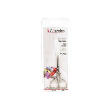 Blister de la tijera de bordar Cuerno de la Abundancia de 9 cm – 3 Claveles 00063