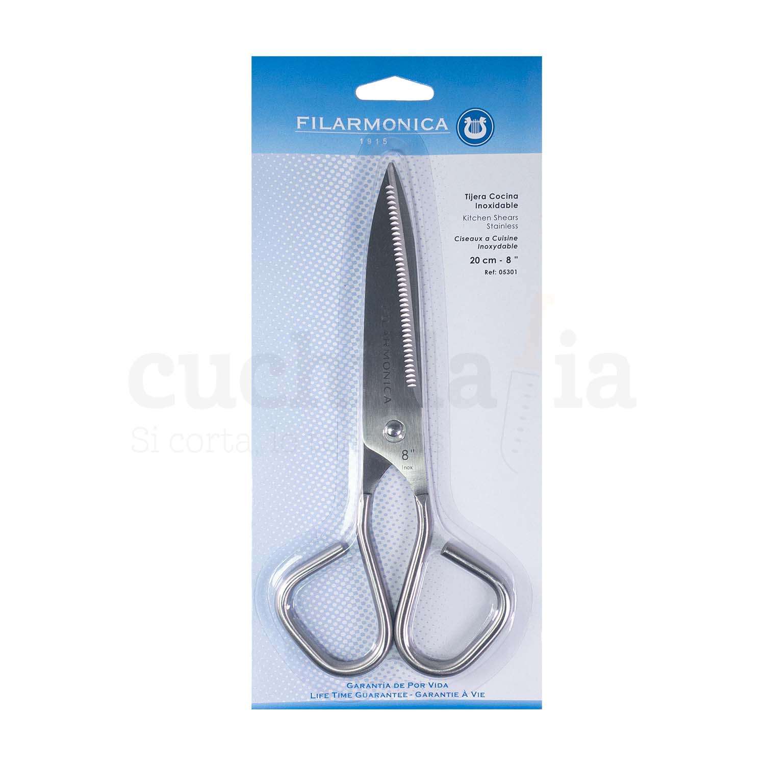 Tijeras de Cocina de titanio Chef Profesional - 3 Claveles 429 - Cuchillalia