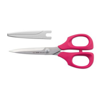 Tijera para costura con mangos rosa y ergonómicos de 165 mm KAI V5165P – Cuchillalia