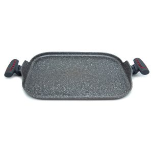 Plancha de cocina (parrilla/grill) piedra de 35x28 cm - 3 Claveles Grey Collection - Cuchillalia.com