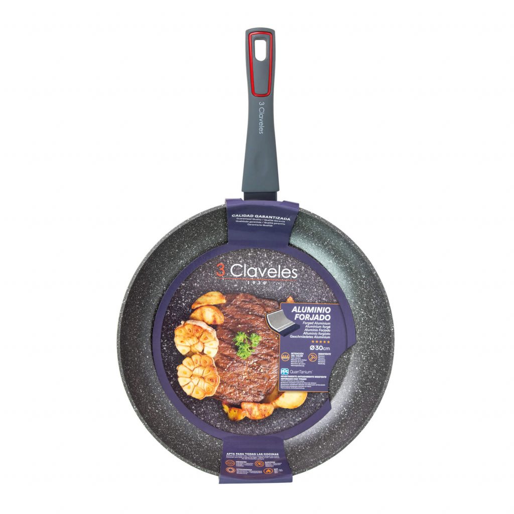3 Claveles Cucchiaio, Silicone, Grigio, 25,5 cm