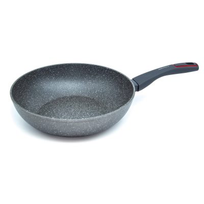 Sartén wok piedra de 28 cm - 3 Claveles Grey Collection - Cuchillalia.com