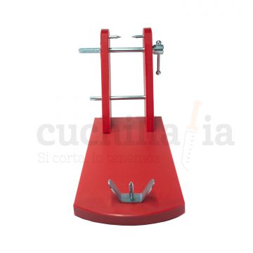 Soporte jamonero rojo de polietileno – Cuchillalia.com