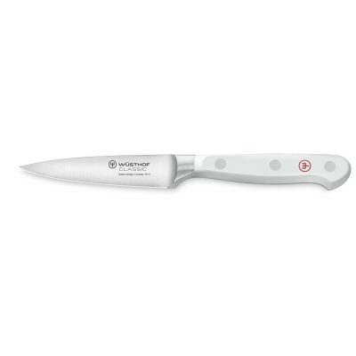 Cuchillo mondador de mango blanco - Wüsthof Classic White - Cuchillalia.com