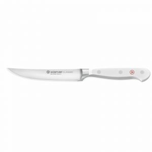 Cuchillo chuletero de mango blanco - Wüsthof Classic White - Cuchillalia.com