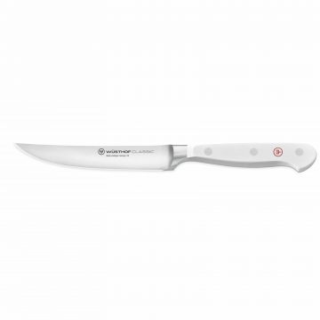 Cuchillo chuletero de mango blanco – Wüsthof Classic White – Cuchillalia.com