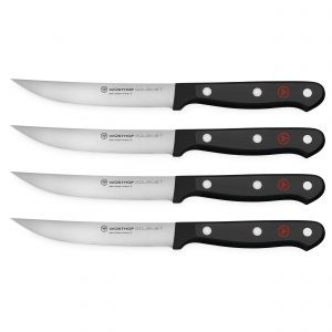 Estuche con 4 cuchillos chuleteros / steack de 12 cm Wüsthof Gourmet - Cuchillalia.com