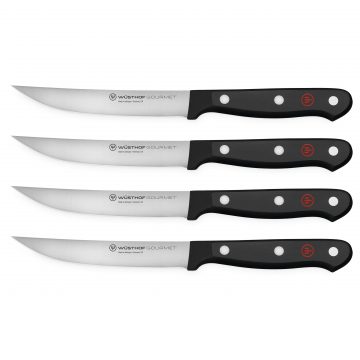 Estuche con 4 cuchillos chuleteros / steack de 12 cm Wüsthof Gourmet – Cuchillalia.com