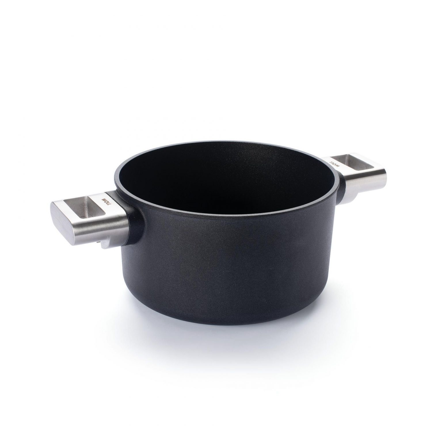 Woll Nowo Titanium vierkante pan, 24 x 24 cm, 6,5 cm hoog, met afneembare steel - niet geschikt voor inductie, antiaanbaklaag