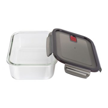 Tupper de vidrio de forma rectangular con 1400 ml de capacidad con su tapa quitada – Zwilling Gusto – Cuchillalia.com