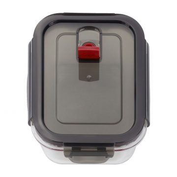 Vista superior del tupper de vidrio de forma rectangular con 600 ml de capacidad – Zwilling Gusto – Cuchillalia.com