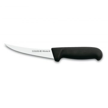 Cuchillo deshuesador curvo semi-flexible 3 Claveles Proflex de 15 cm – Mango negro