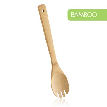 Cucharón dentado de madera de bambú anti-rayaduras – Metaltex Bamboo Line