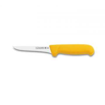 Cuchillo deshuesador estrecho de 13 cm de mango amarillo – 3 Claveles 1295