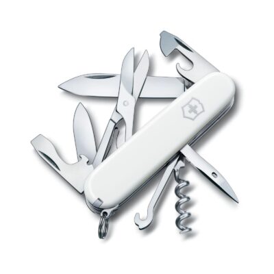 Navaja multiusos Victorinox Climber blanca de 14 funciones - Cuchillalia.com