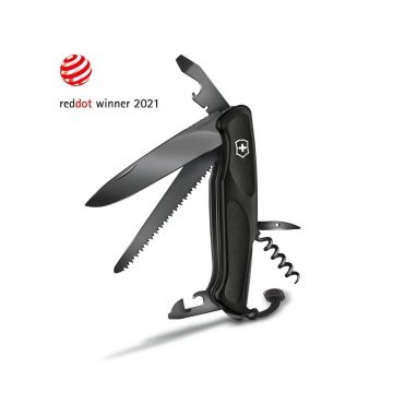 navaja-grande-victorinox-ranger-55-grip-onyx-negra-0-9563-c31p-abierta-reddot