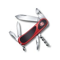 Navaja multiusos Victorinox Evolution 10 Grip con 13 funciones y mango ergonómico - Cuchillalia.com