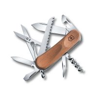 Navaja multiusos Victorinox Evolution 17 Wood con mango de madera y 13 funciones - Cuchillalia.com