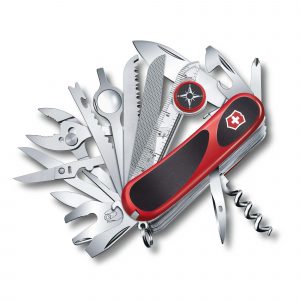 Navaja multiusos Victorinox Evolution S54 Grip con bloqueo y 32 funciones - Cuchillalia.com