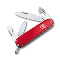 Navaja multiusos Victorinox Recruit roja con 10 funciones - Cuchillalia.com