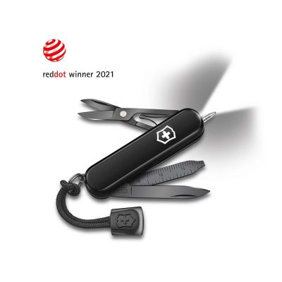 Navaja multiusos Victorinox Signature Lite Onyx Black, totalmente negra, con 9 funciones - Cuchillalia.com