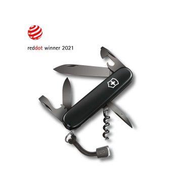 Navaja multiusos Victorinox Spartan Ony Black, de color negro, con 13 funciones – Cuchillalia.com