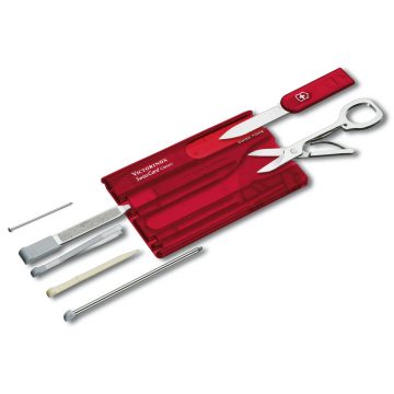 Despiece de la tarjeta multiusos Victorinox Swiss Card Classic roja 0.7100.T – Cuchillalia.com