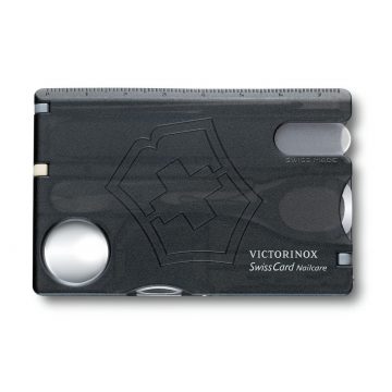 Tarjeta multiusos Victorinox Swiss Card Nailcare Negro 0.7240.T3 – Cuchillalia.com