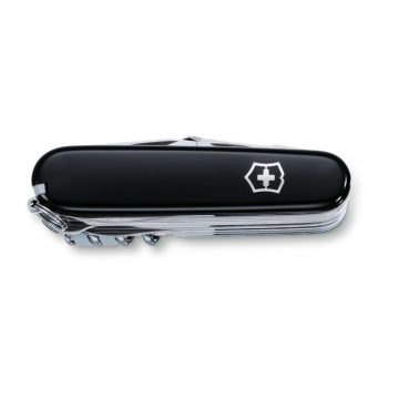 Navaja multiusos cerrada Victorinox Swiss Champ negra con 32 funciones – Cuchillalia.com