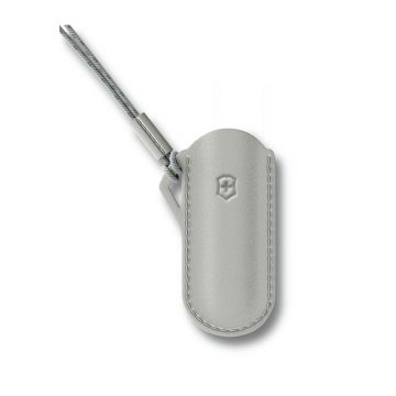 Funda de cuero gris con colgador para el cuello para tu navaja pequeña Victorinox – Cuchillalia.com