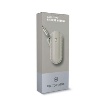 Caja de la funda de cuero gris con colgador para el cuello para tu mininavaja Victorinox – Cuchillalia.com