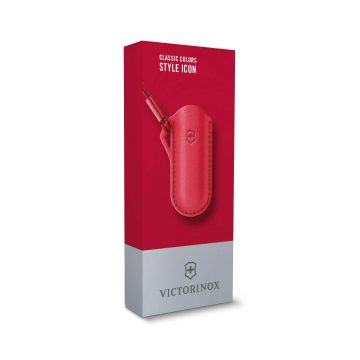 Caja de la funda de cuero rojo con colgador para el cuello para tu mininavaja Victorinox – Cuchillalia.com