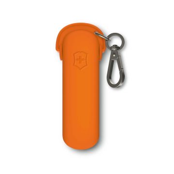 Reverso de la funda de silicona naranja para navajas pequeñas de Victorinox – Cuchillalia.com