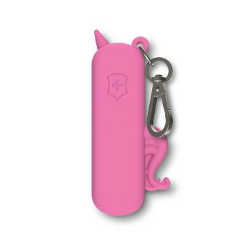 Reverso de la funda de silicona rosa para navajas pequeñas de Victorinox – Cuchillalia.com