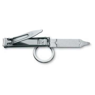 Llavero cortaúñas abierto Victorinox, en acero inoxidable, tamaño pequeño – Cuchillalia.com