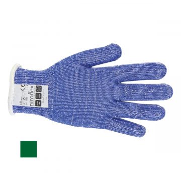 Guante anticorte de fibra Niroflex Bluecut PRO de talla 1 verde – Cuchillalia.com