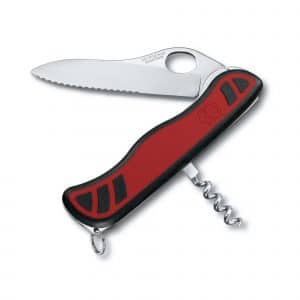 Navaja Victorinox Alpineer MW Grip con mango ergonómico rojo/negro - Cuchillalia.com