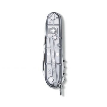 Navaja multiusos cerrada Victorinox Climber blanca transparente de 14 funciones – Cuchillalia.com