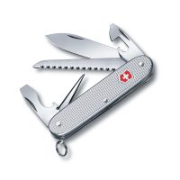 Navaja multiusos Victorinox Farmer Alox con mango de aluminio y 9 funciones - Cuchillalia.com